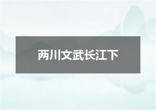两川文武长江下