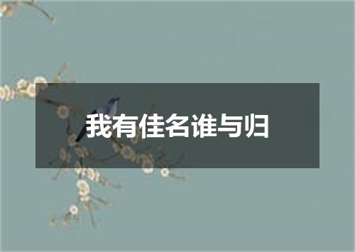 我有佳名谁与归