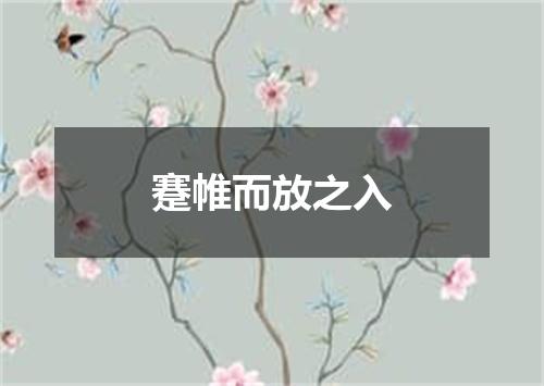 蹇帷而放之入