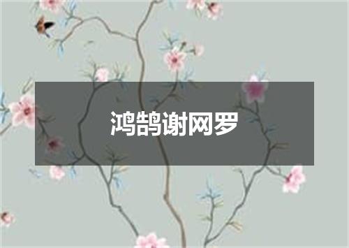鸿鹄谢网罗