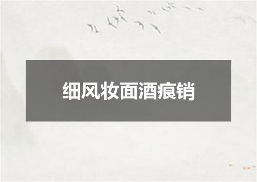 细风妆面酒痕销