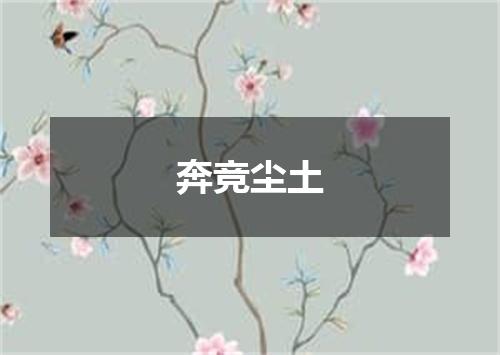 奔竞尘土