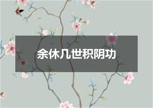 余休几世积阴功