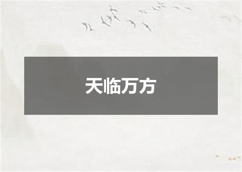 天临万方