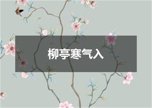 柳亭寒气入