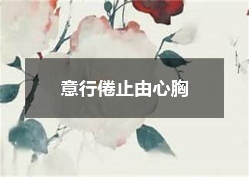 意行倦止由心胸