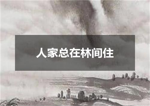 人家总在林间住