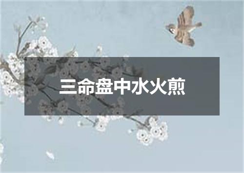 三命盘中水火煎