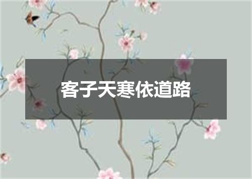 客子天寒依道路