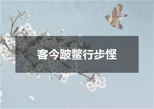 客今跛鳖行步悭