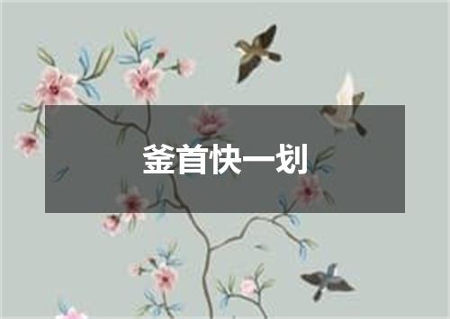 釜首快一划