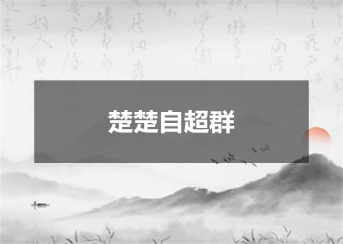 楚楚自超群