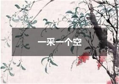 一采一个空