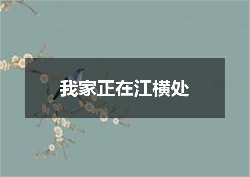 我家正在江横处