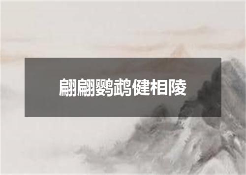 翩翩鹦鹉健相陵