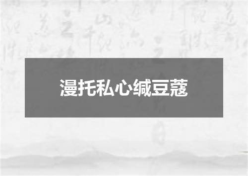 漫托私心缄豆蔻