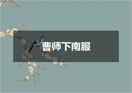 曹师下南服