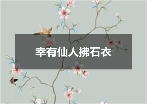 幸有仙人拂石衣