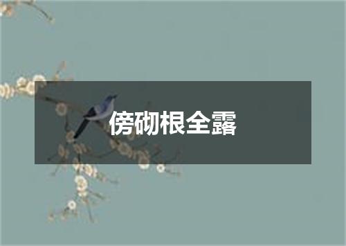 傍砌根全露