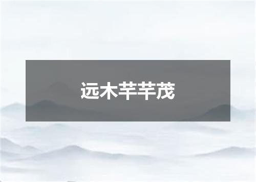 远木芊芊茂