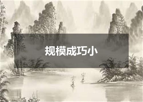 规模成巧小