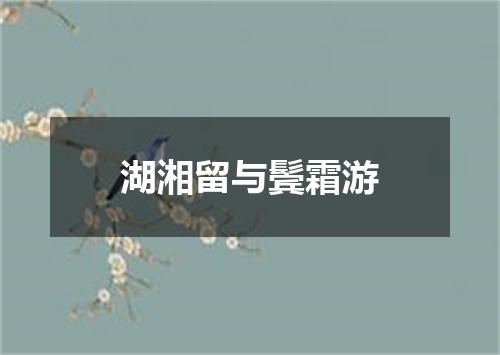 湖湘留与鬓霜游