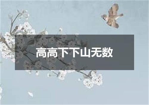 高高下下山无数