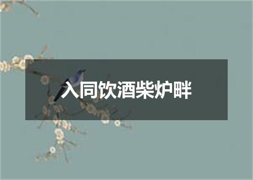 入同饮酒柴炉畔