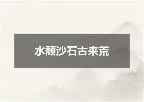 水颓沙石古来荒