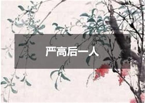 严高后一人