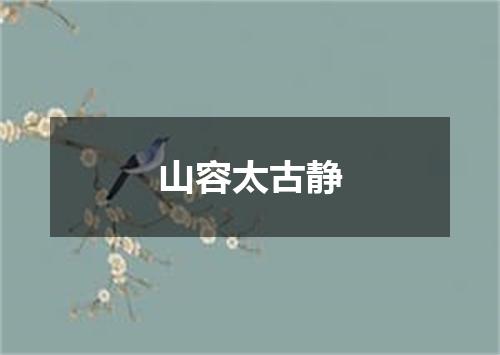 山容太古静