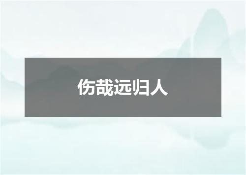 伤哉远归人