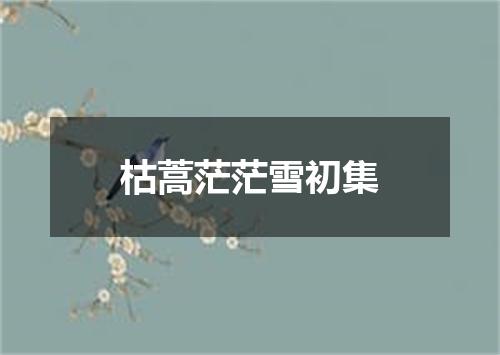 枯蒿茫茫雪初集