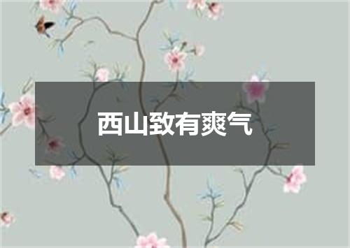 西山致有爽气