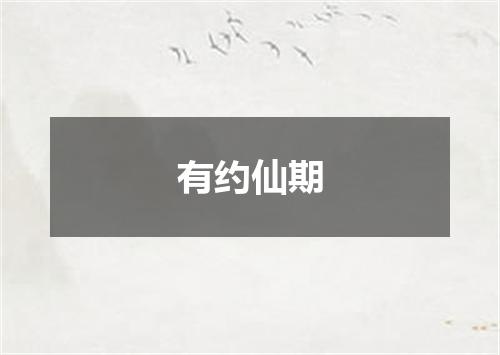 有约仙期