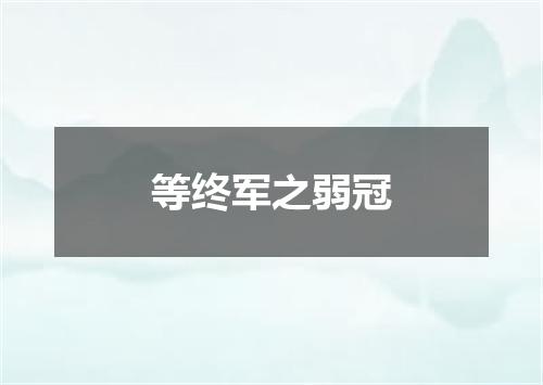 等终军之弱冠
