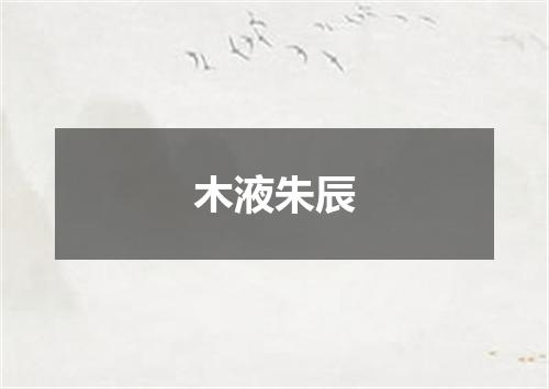 木液朱辰
