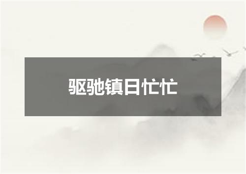 驱驰镇日忙忙