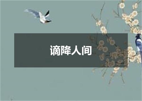谪降人间