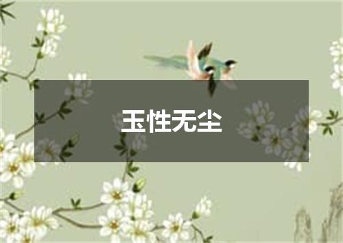 玉性无尘