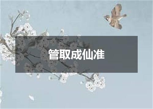 管取成仙准
