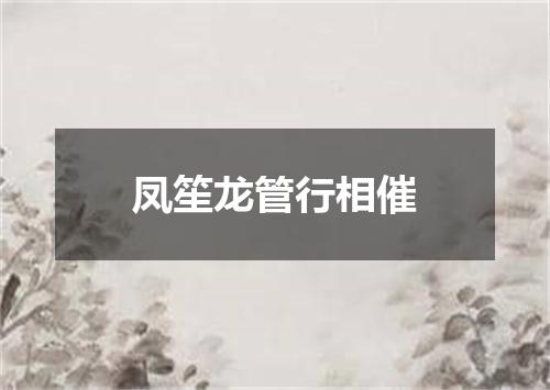 凤笙龙管行相催