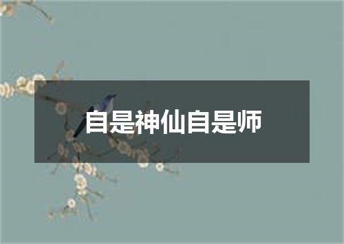 自是神仙自是师