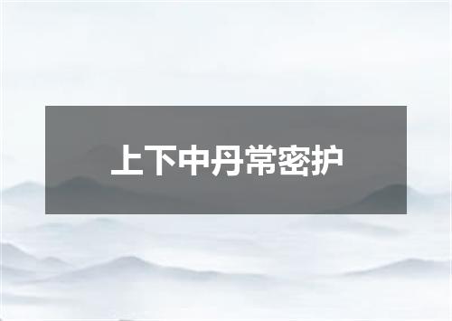 上下中丹常密护