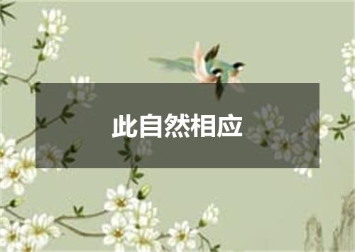 此自然相应