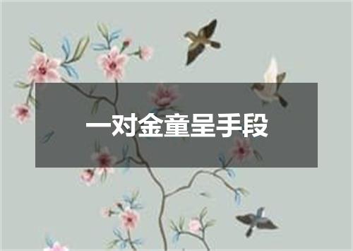 一对金童呈手段