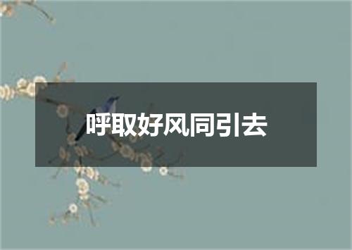 呼取好风同引去