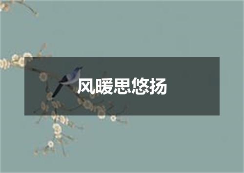 风暖思悠扬