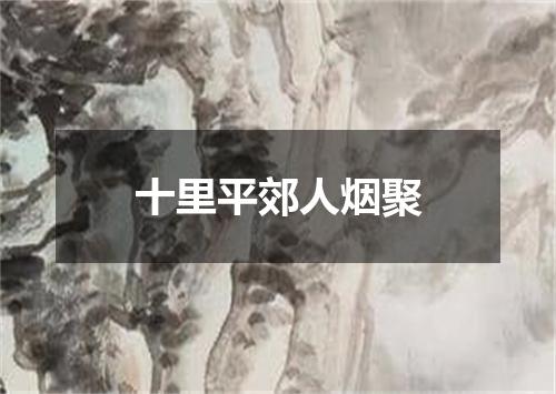 十里平郊人烟聚