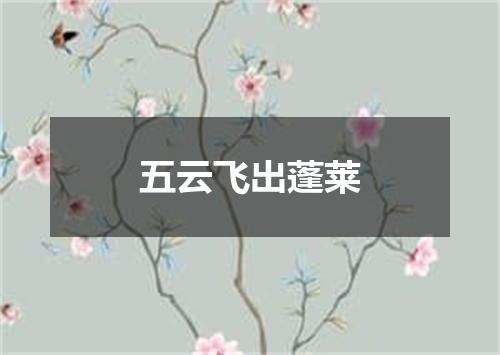 五云飞出蓬莱